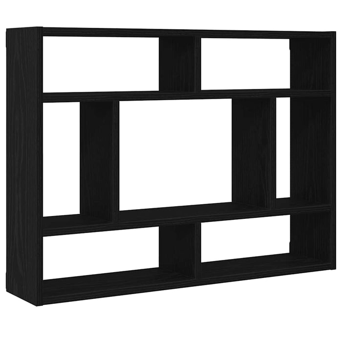 Raft de perete, stejar negru, 75x16x55 cm, lemn prelucrat - WALTI WALTI