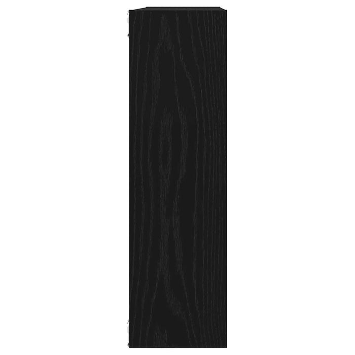 Raft de perete, stejar negru, 75x16x55 cm, lemn prelucrat - WALTI WALTI