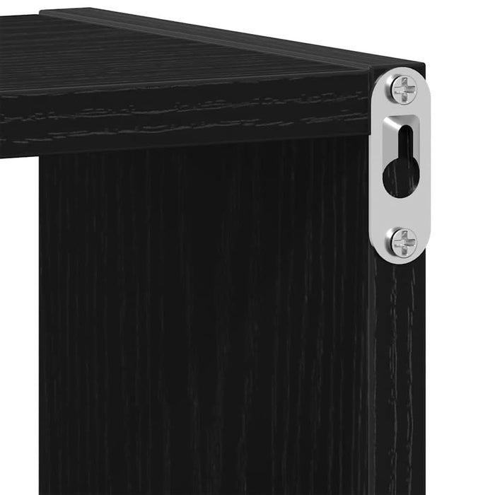 Raft de perete, stejar negru, 75x16x55 cm, lemn prelucrat - WALTI WALTI