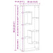 Raft de perete din lemn vechi 36x16x90 cm, lemn stratificat - WALTI WALTI