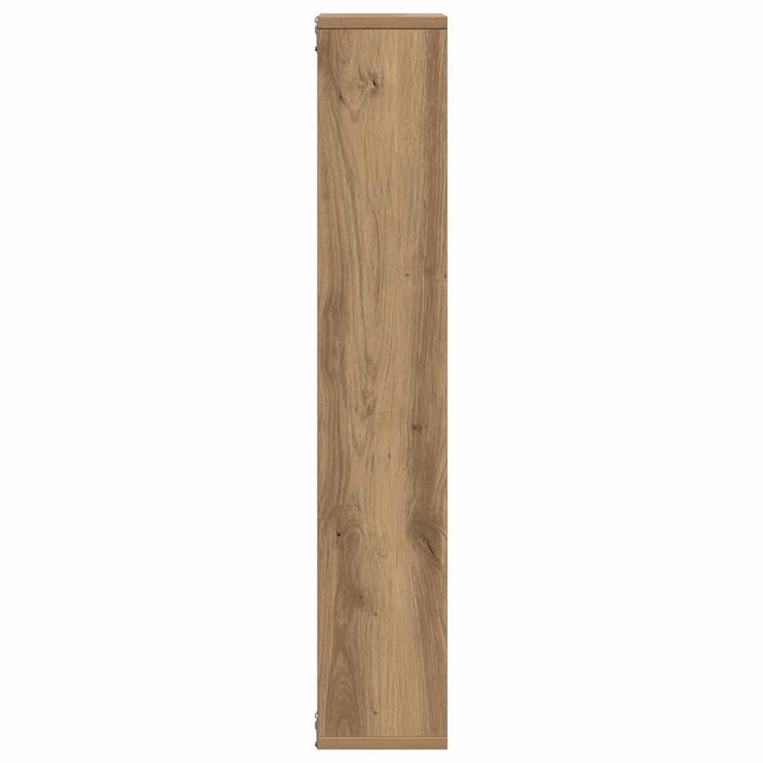 Raft de perete, stejar artizanal, 36x16x90 cm, lemn stratificat - WALTI WALTI