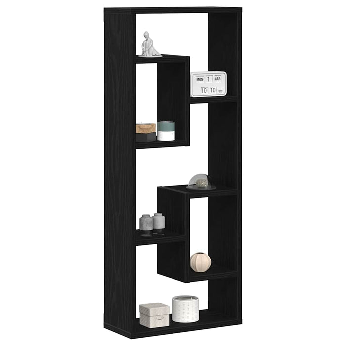 Raft de perete, stejar negru, 36x16x90 cm, lemn stratificat - WALTI WALTI