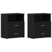 Noptieră 2 pcs Stejar Negru 50 x 32 x 60cm Lemn compozit - WALTI WALTI