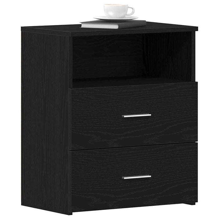 Noptieră 2 pcs Stejar Negru 50 x 32 x 60cm Lemn compozit - WALTI WALTI