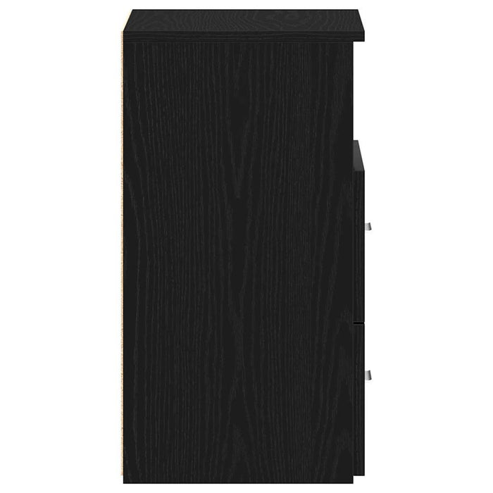 Noptieră 2 pcs Stejar Negru 50 x 32 x 60cm Lemn compozit - WALTI WALTI