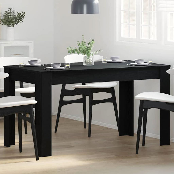 Masă de dining Stejar Negru 140 x 74,5 x 76 cm poliratan - WALTI WALTI