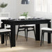 Masă de dining Stejar Negru 140 x 74,5 x 76 cm poliratan - WALTI WALTI