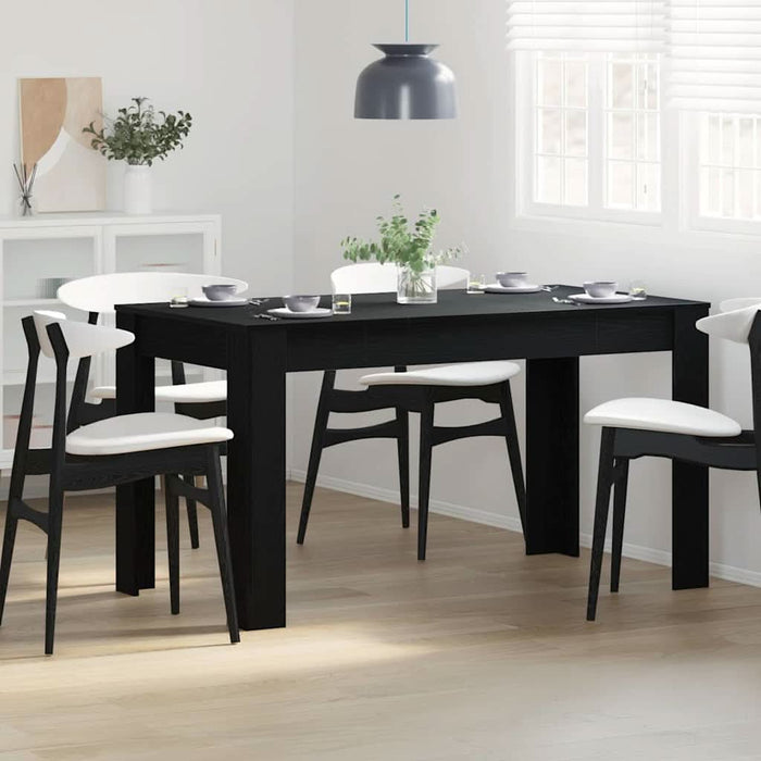 Masă de dining Stejar Negru 140 x 74,5 x 76 cm poliratan - WALTI WALTI