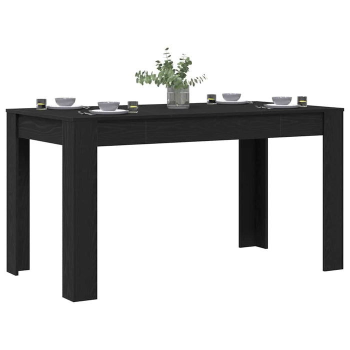 Masă de dining Stejar Negru 140 x 74,5 x 76 cm poliratan - WALTI WALTI