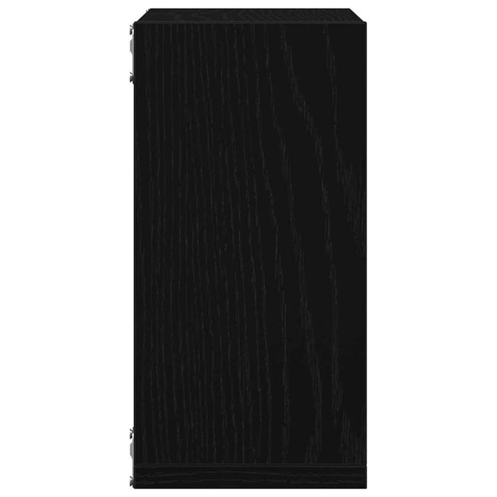 Rafturi de perete cub 4 buc. stejar negru, 30x15x30 cm lemn - WALTI WALTI