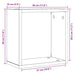 Rafturi de perete cub 4 buc. stejar negru, 30x15x30 cm lemn - WALTI WALTI