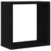 Rafturi de perete cub 6 buc. stejar negru, 30x15x30 cm lemn - WALTI WALTI