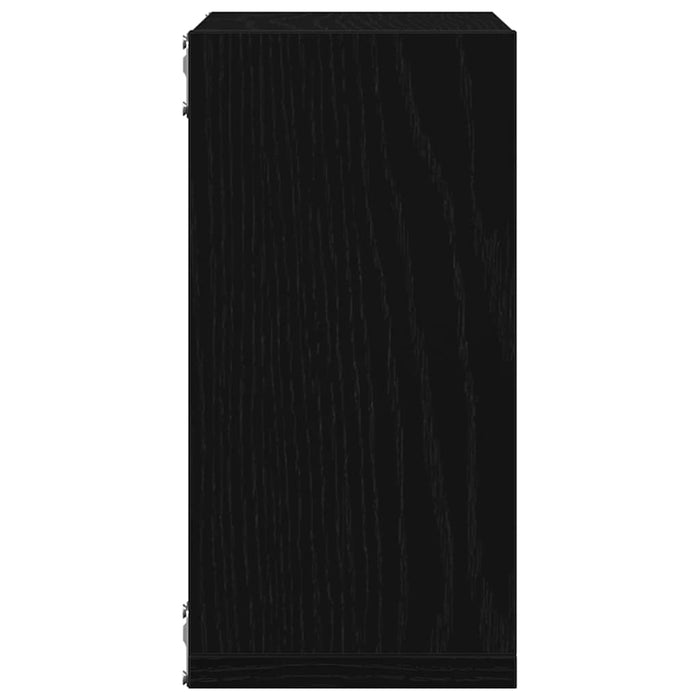 Rafturi de perete cub 6 buc. stejar negru, 30x15x30 cm lemn - WALTI WALTI