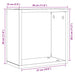 Rafturi de perete cub 6 buc. stejar negru, 30x15x30 cm lemn - WALTI WALTI