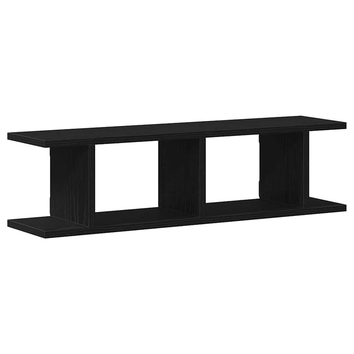 Rafturi de perete 2 buc Stejar negru 75x18x20 cm Lemn prelucrat - WALTI WALTI