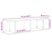 Rafturi de perete 2 buc Stejar negru 75x18x20 cm Lemn prelucrat - WALTI WALTI
