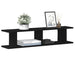 Rafturi de perete 2 buc Stejar negru 90x18x20 cm Lemn prelucrat - WALTI WALTI