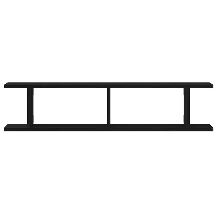 Rafturi de perete 2 buc Stejar negru 90x18x20 cm Lemn prelucrat - WALTI WALTI
