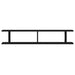 Rafturi de perete 2 buc Stejar negru 105x18x2 cm Lemn prelucrat - WALTI WALTI