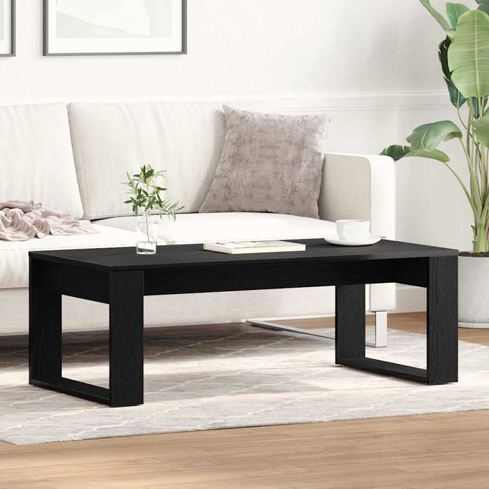 Masă de cafea Stejar negru 102 x 50 x 35 cm Lemn compozit - WALTI WALTI