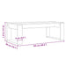 Masă de cafea Stejar negru 102 x 50 x 35 cm Lemn compozit - WALTI WALTI