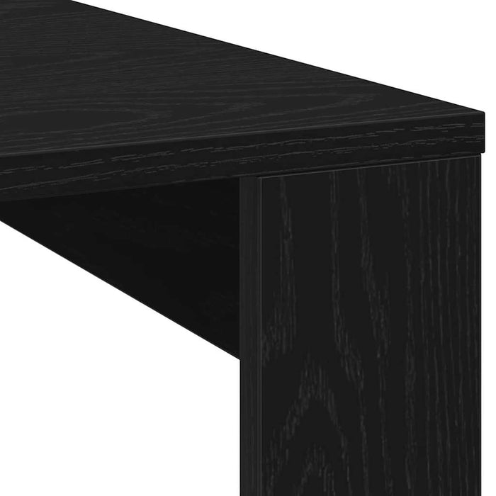 Masă de cafea Stejar Negru 100 x 100 x 35 cm Lemn compozit - WALTI WALTI