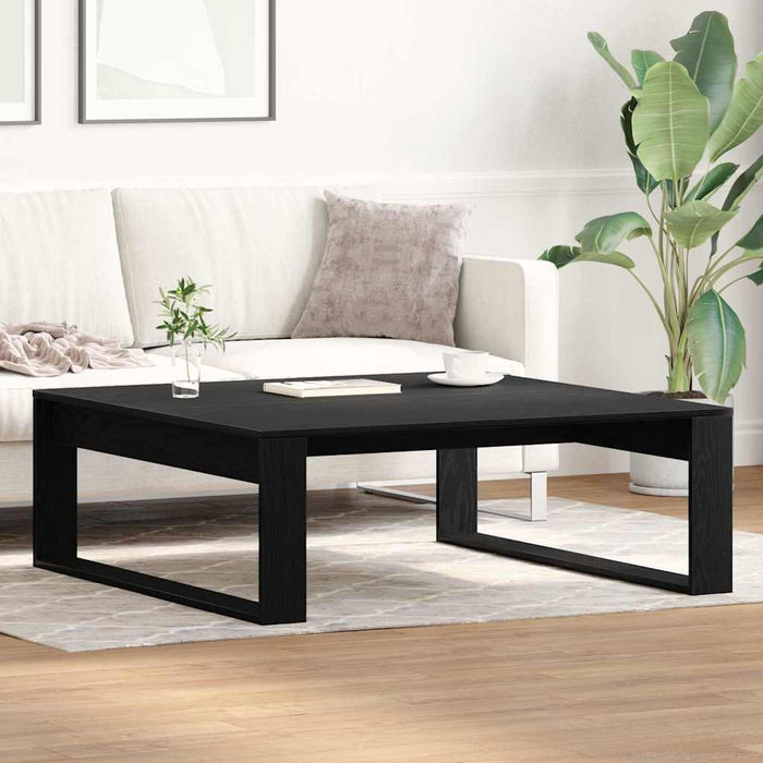 Masă de cafea Stejar Negru 100 x 100 x 35 cm Lemn compozit - WALTI WALTI