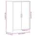 Dulap Pantofi Stejar Negru 60x35x92 cm Lemn prelucrat - WALTI WALTI