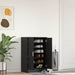Dulap Pantofi Stejar Negru 60x35x92 cm Lemn prelucrat - WALTI WALTI