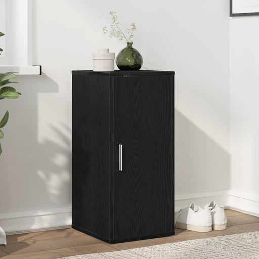 Dulap Pantofi Stejar Negru 32x35x70 cm Lemn prelucrat - WALTI WALTI