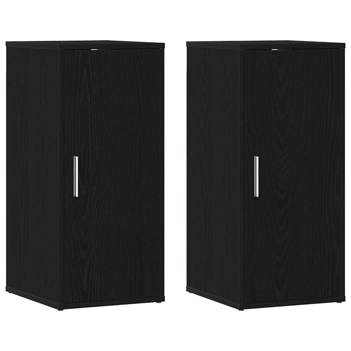 Dulapuri pantofi 2 buc Stejar negru 32x35x70 cm Lemn prelucrat - WALTI WALTI