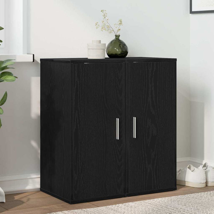 Dulapuri pantofi 2 buc Stejar negru 32x35x70 cm Lemn prelucrat - WALTI WALTI