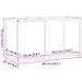 Dulap TV Stejar Negru 60x24x32 cm Lemn prelucrat - WALTI WALTI
