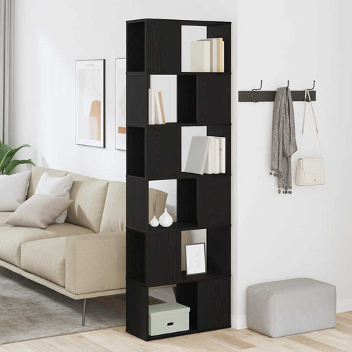 Dulap cu cărți/Separator de cameră Stejar negru 60x24x186 cm - WALTI WALTI