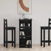 Masa de bar cu suport depozitare Stejar negru 102x50x103,5 cm - WALTI WALTI
