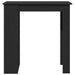 Masa de bar cu suport depozitare Stejar negru 102x50x103,5 cm - WALTI WALTI