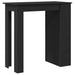 Masa de bar cu suport depozitare Stejar negru 102x50x103,5 cm - WALTI WALTI