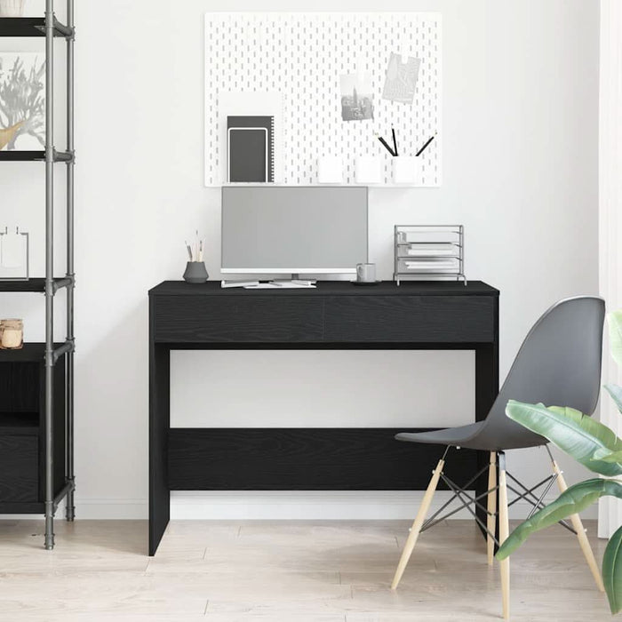 Birou Stejar negru 101x50x76,5 cm Lemn prelucrat - WALTI WALTI