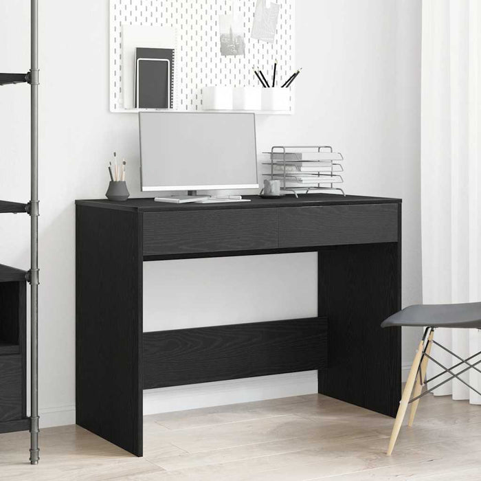 Birou Stejar negru 101x50x76,5 cm Lemn prelucrat - WALTI WALTI