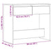 Consolă Stejar negru 89x41x76,5 cm Lemn prelucrat - WALTI WALTI