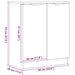 Bufet Negru 60 x 30 x 70 cm Lemn compozit - WALTI WALTI