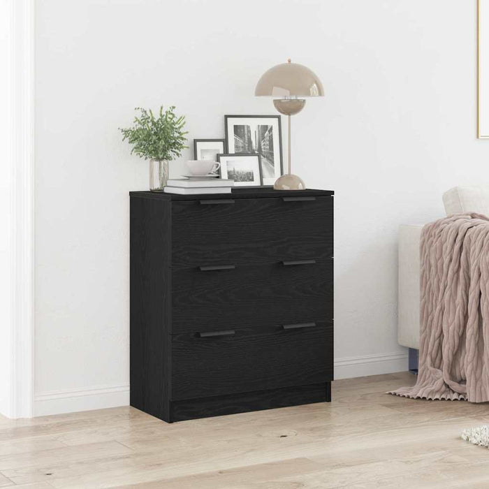 Bufet cu sertar Negru 60 x 30 x 70 cm Lemn compozit - WALTI WALTI