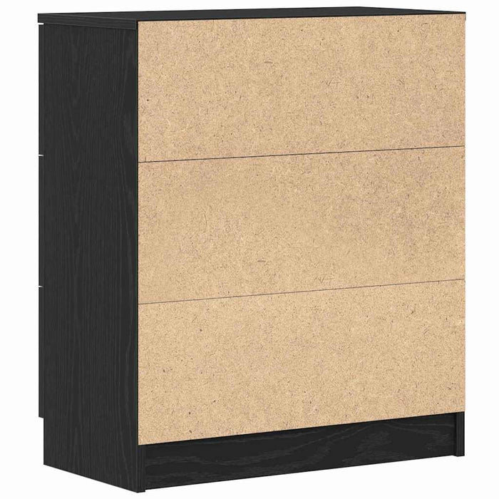 Bufet cu sertar Negru 60 x 30 x 70 cm Lemn compozit - WALTI WALTI