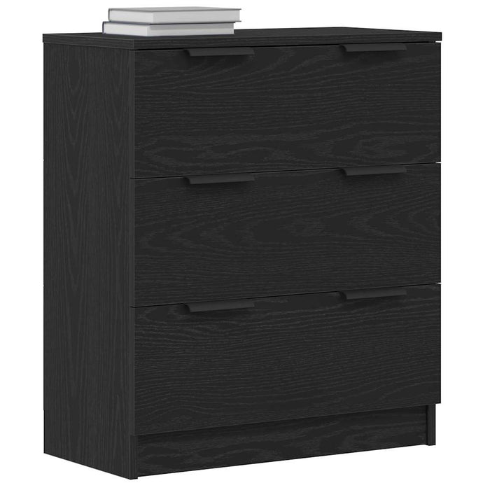 Bufet cu sertar Negru 60 x 30 x 70 cm Lemn compozit - WALTI WALTI
