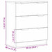Bufet cu sertar Negru 60 x 30 x 70 cm Lemn compozit - WALTI WALTI
