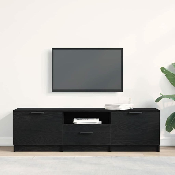 Cabinet TV cu sertar Negru 140 x 35 x 40 cm Lemn compozit - WALTI WALTI