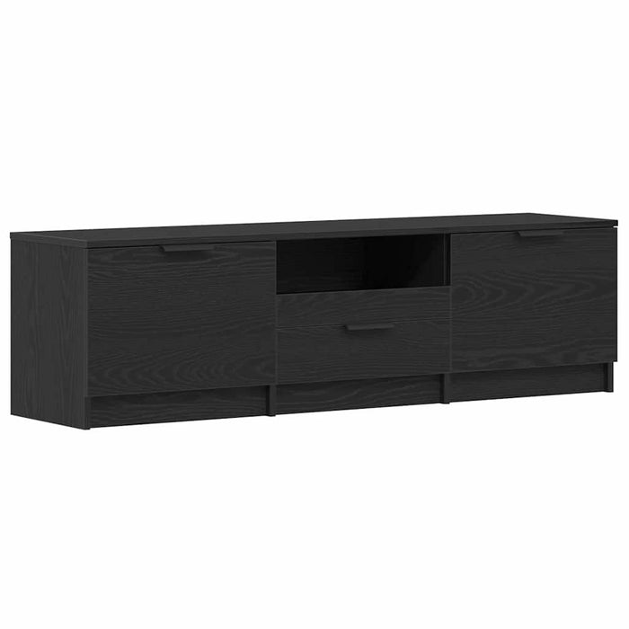 Cabinet TV cu sertar Negru 140 x 35 x 40 cm Lemn compozit - WALTI WALTI