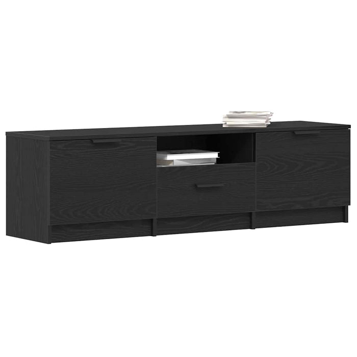Cabinet TV cu sertar Negru 140 x 35 x 40 cm Lemn compozit - WALTI WALTI