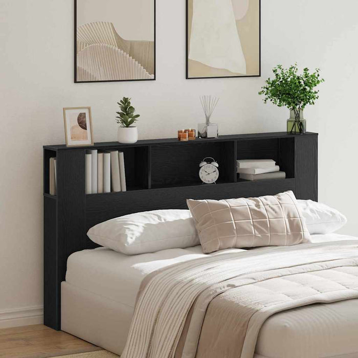 Tablă de pat cu sertar Stejar negru 180 x 18.5 x 102.5 cm - WALTI WALTI