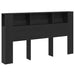 Tablă de pat cu sertar Stejar negru 180 x 18.5 x 102.5 cm - WALTI WALTI